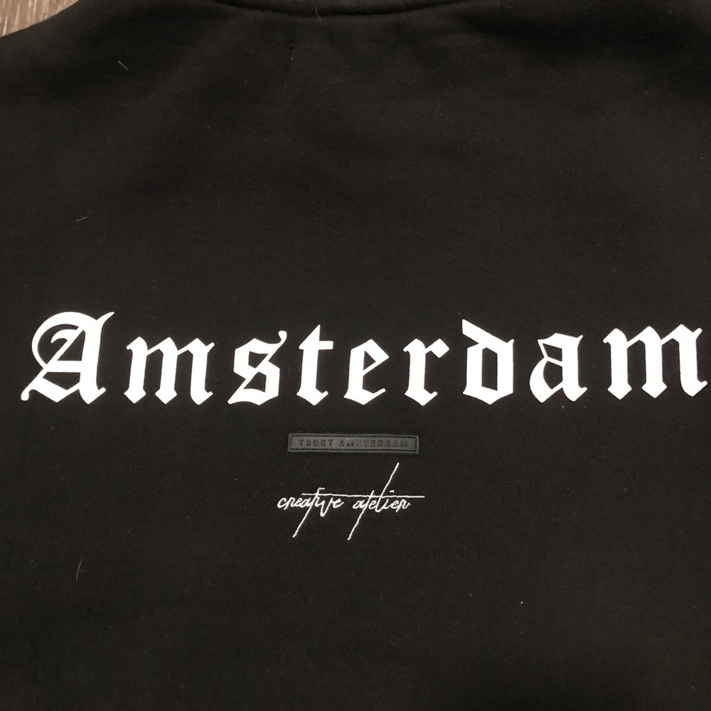 Trust Amsterdam “Creative Atelier” Black Hoodie - Size Small - XXX Hood Detail - Picture 9 of 9